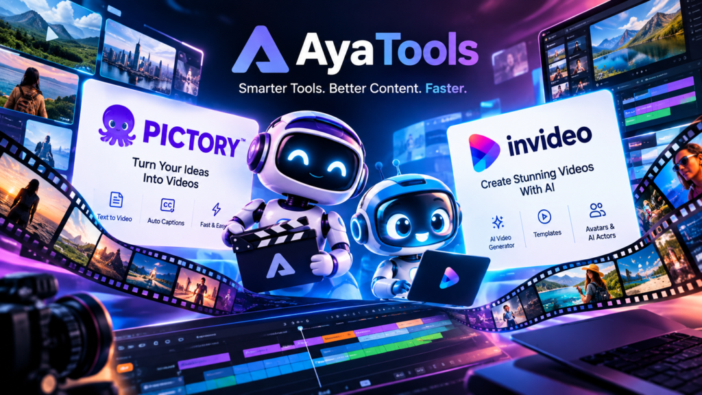 AI Tools for Creators - Pictory AI and InVideo AI by AyaTools